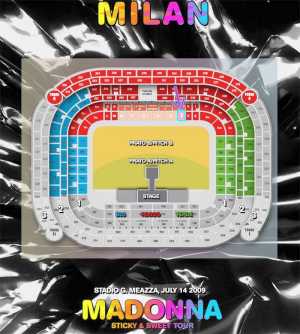 Foto: Verkauft Konzertscheine MADONNA STICKY&SWEET TOUR 14/07/09 - MILANO SAN SIRO