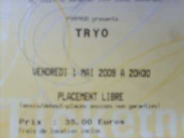 Foto: Verkauft Konzertschei CONCERT DE TRYO - PATINOIRE BORDEAUX