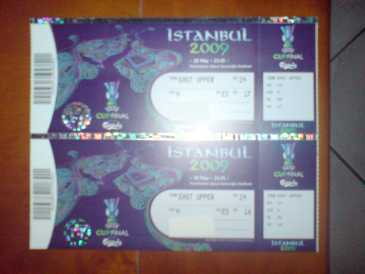 Foto: Verkauft Scheine für sportliche Ereignisse FINAL UEFA 2009 - ISTANBUL