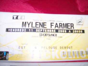 Foto: Verkauft Konzertscheine CONCERT MYLENE FARMER - STADE DE FRANCE