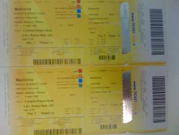 Foto: Verkauft Konzertscheine MADONNA TOUR SAN SIRO - SAN SIRO MILANO