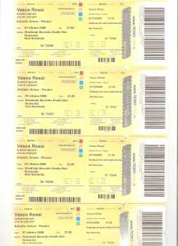 Foto: Verkauft Konzertscheine VENDO 4 BIGLIETTI CONCERTO VASCO ROSSI PESARO - PESARO