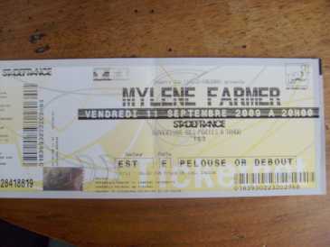 Foto: Verkauft Konzertschei CONCERT MYLENE FARMER - STADE DE FRANCE