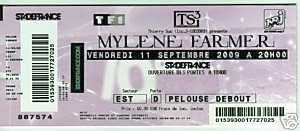 Foto: Verkauft Konzertscheine CONCERT MYLENE FARMER - STADE DE FRANCE - PARIS