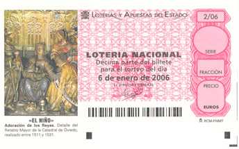 Foto: Verkauft Sammlungsgegenstände LOTERIA NACIONAL ESPANOLA - LOTERIA - LOTERIA NACIONAL ESPANOLA
