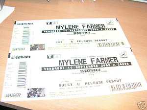 Foto: Verkauft Konzertschei CONCERT MYLENE FARMER - STADE DE FRANCE