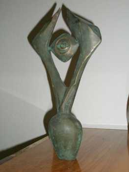 Foto: Verkauft Statue Bronze - OEIL DU PROPHETE - Zeitgenössisch