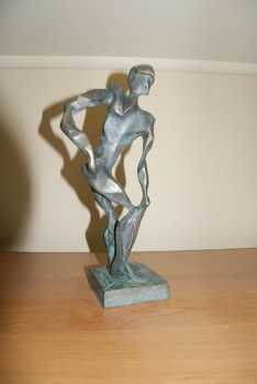 Foto: Verkauft Statue Bronze - COURBE - Zeitgenössisch