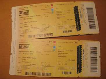 Foto: Verkauft Konzertschei CONCERTO MUSE @SAN SIRO, 8 GIUGNO 2010 - MILANO