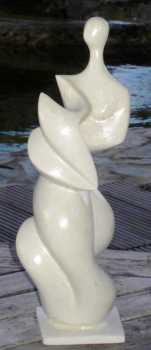 Foto: Verkauft Statue Marmor - SCULPTURE DARIUS (FEMME POISSON ( MAQUETTE ) - Zeitgenössisch