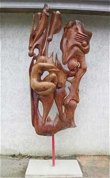 Foto: Verkauft Statue Holz - SCULPTURE DARIUS ( GENESE ) - Zeitgenössisch