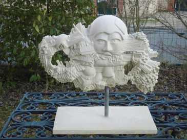 Foto: Verkauft Statue Marmor - SCULPTURE DARIUS ( TRANSFIGURATION ) - Zeitgenössisch