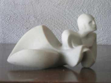 Foto: Verkauft Statue Marmor - SCULPTURE DARIUS ( LE REPOS ) - Zeitgenössisch