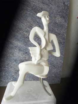 Foto: Verkauft Statue Marmor - SCULPTURE DARIUS ( DEUX MUSICIENS EN UN ) - Zeitgenössisch