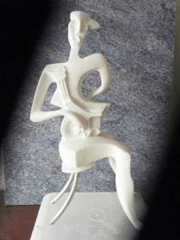 Foto: Verkauft Statue Marmor - SCULPTURE DARIUS ( DEUX MUSICIENS EN UN ) - Zeitgenössisch