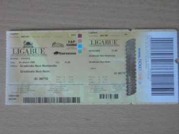 Foto: Verkauft Konzertscheine LIGABUE - CASERTA