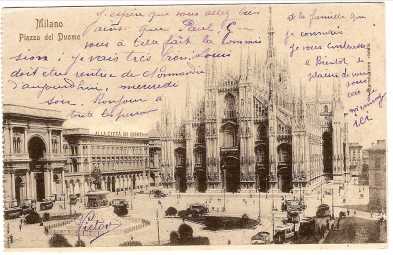 Foto: Verkauft 2 Ausgewischten Postkarten MILANO - Monumente und Architektur