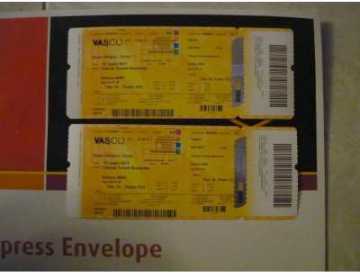 Foto: Verkauft Konzertschei VASCO LIVE KOM 2011 - ROMA