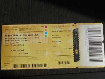 Foto: Verkauft Konzertschei ROGER WATERS THE WALL LIVE - MILANO