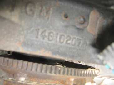 Foto: Verkauft Teil und Zusatzgerät CHEVROLET - CHEVROLET ENGINE NUMBER: MG 14010207