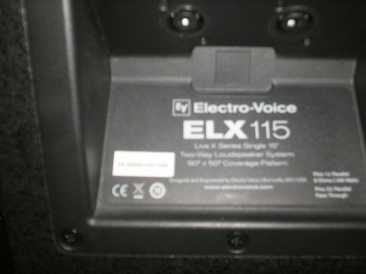 Foto: Verkauft Musikinstrument ELECTRO VOICE - ELX115