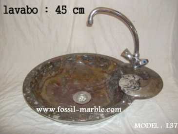 Foto: Verkauft Dekoratio LAVABO EN MARBRE FOSSILISE - LAVABO EN MARBRE FOSSILISE