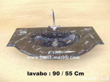 Foto: Verkauft Dekoratio LAVABO EN MARBRE FOSSILISE ERFOUD RISSANI - LAVABO EN MARBRE FOSSILISE RISSANI ERFOUD