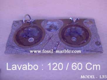 Foto: Verkauft Dekoratio LAVABO EN MARBRE FOSSILISE ERFOUD RISSANI - LAVABO EN MARBRE FOSSILISE RISSANI ERFOUD