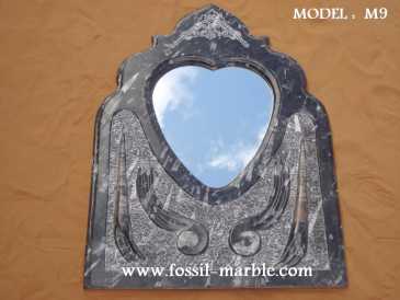 Foto: Verkauft Dekoratio MIROIR EN NATURAL MARBRE FOSSILISE - MIROIR EN MARBRE FOSSILISE