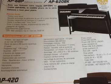 Foto: Verkauft Numerisches Klavier CASIO - CASIO CELVIANO A6 BP