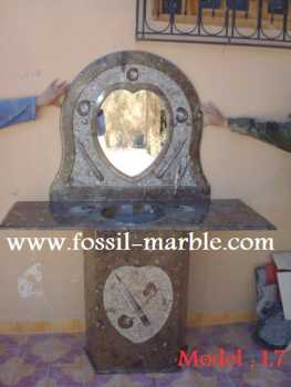 Foto: Verkauft Dekoratio SINKS FROM FOSSILIZED MARBLE MOROCCO - SINKS FROM FOSSILIZED MARBLE MOROCCO