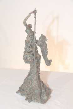 Foto: Verkauft Statue Bronze - GUERRIERE MASSAI - Zeitgenössisch