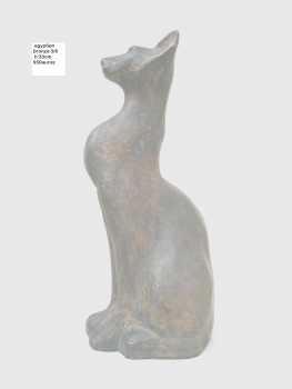 Foto: Verkauft Statue Bronze - CHAT EGYPTIEN - Zeitgenössisch