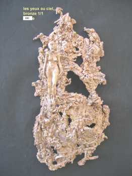 Foto: Verkauft Hoch-Relief Bronze - LES YEUX AU CIEL - Zeitgenössisch