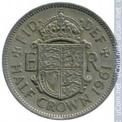 Foto: Verkauft Währung / Münze / Zahle REINA ELIZABETH II (1953 - 1970)