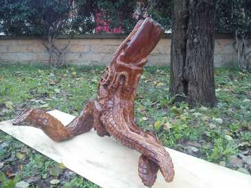 Foto: Verkauft Statue Holz - Zeitgenössisch