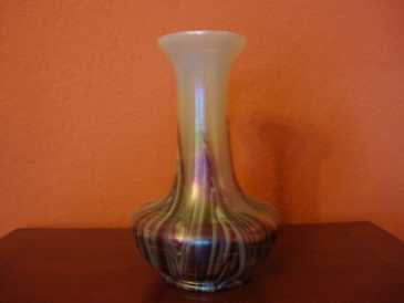 Foto: Verkauft Glasgegenstand ART NOUVEAU VASE KRALIK AUSTRIA - Vase