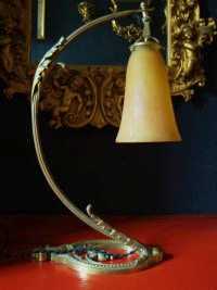 Foto: Verkauft Lamp ART NOUVEAU TISCHLAMPE DAUM NANCY FRANCE