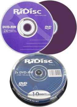 Foto: Verkauft Verbrauchsartikel RIDISC - CAKEBOX DE 10 DVD -RW 4,7 GO 2X