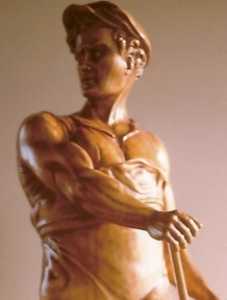 Foto: Verkauft Statue Holz - MANISCALCO - Zeitgenössisch