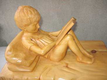 Foto: Verkauft Statue Holz - APPRENDERE - Zeitgenössisch