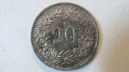 Foto: Verkauft Königliche Währung 20  CENTIMES  1969