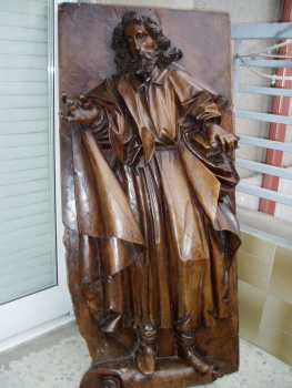 Foto: Verkauft 2 Hoch-Reliefn Holz - EVANGELISTA SAN LUCAS Y SAN JUAN - XVI. Jahrhundert