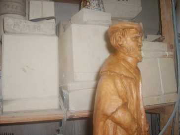 Foto: Verkauft Statue ABBE PIERRE - XX. Jahrhundert