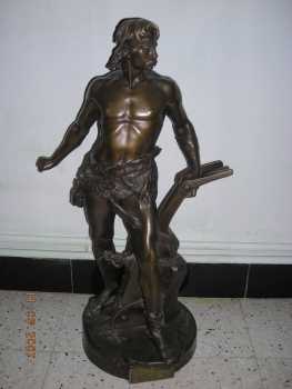 Foto: Verkauft Statue Bronze - ANSE ET ARATRO - XX. Jahrhundert