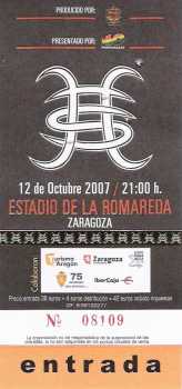 Foto: Verkauft Konzertscheine CONCERT HEROES DEL SILENCIO 12/10/2007 - ZARAGOZA (SPAIN)