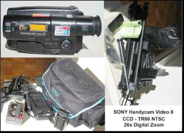 Foto: Verkauft Videokamera SONY HANDYCAM - SONYHANDYCAM VIDEO8 CCD-TR66 NTSC 26X +ACCESSORIES
