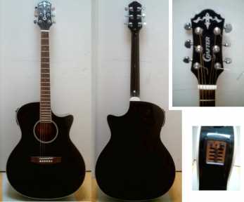 Foto: Verkauft Gitarre CRAFTER - EG140CEQ/BK