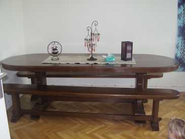 Foto: Verkauft Tabelle NUMEROTE MAISON DU SIECLE - TABLE EN CHENE D'EBENISTE
