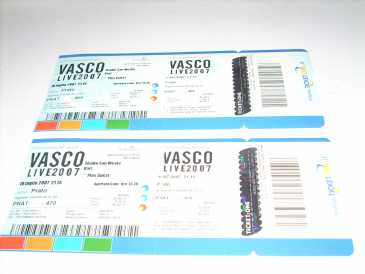 Foto: Verkauft Konzertscheine TOUR VASCO ROSSI BARI 10 LUGLIO 2007 - BARI